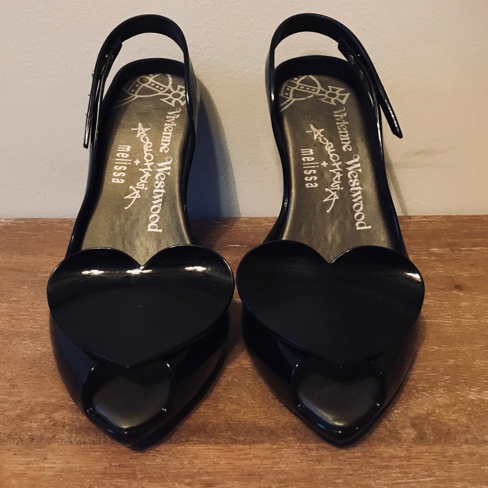 VivienneWestwood and Melissa size 6.5 heart heels